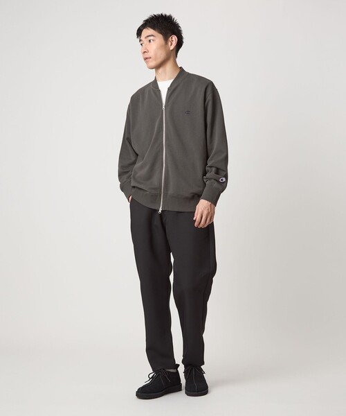 Champion（チャンピオン）の「【別注】＜Champion＞スウェット ジップ リブ ブルゾン（カーディガン/ボレロ・メンズ・ナチュラル/ブラック・M/L）」の8枚目の写真