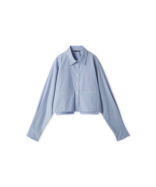 styling/(スタイリング)の「カットオフショートシャツ(シャツ/ブラウス・レディース・ホワイト/サックスブルー/グレー・F)」の14枚目の写真