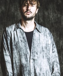 NO ID.（ノーアイディ）の「【NO ID.】Uneven Print V-Neck Dolman Sleeve Shirt / アンイーブン プリント Vネック ドルマン スリーブ シャツ（シャツ/ブラウス）」