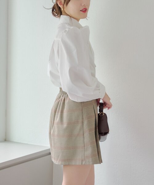 continuer de NICE CLAUP（コンティニューデナイスクラップ）の「【リバイバルアイテム】【新色登場！】リボンボウタイブラウス（シャツ/ブラウス・レディース・ブラック/オフホワイト/チェック/サックスブルー/ストライプ・FREE）」の12枚目の写真