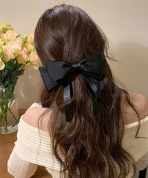 IRADOWL（アイラドール）の「バレエコアレトロライクリボンバレッタ（バレッタ/ヘアクリップ）」