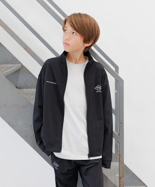 GLOBAL WORK（グローバルワーク）の「スゴラクストレッチブルゾン/575627（ブルゾン・キッズ・チャコールグレー/ブラック・160cm/140cm/130cm/150cm）」の7枚目の写真