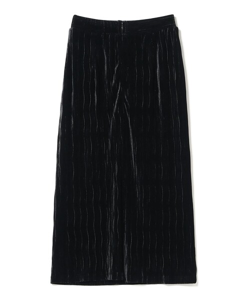 Ray BEAMS（レイビームス）の「プリーツ ベロア タイト スカート（スカート・レディース・ブラック/ダークブラウン・0/1）」の12枚目の写真