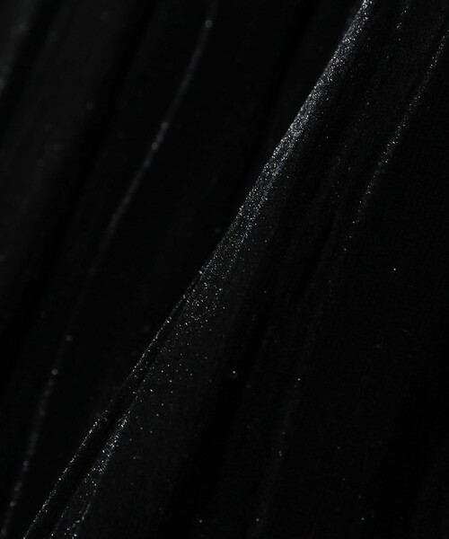 Ray BEAMS（レイビームス）の「プリーツ ベロア タイト スカート（スカート・レディース・ブラック/ダークブラウン・0/1）」の14枚目の写真