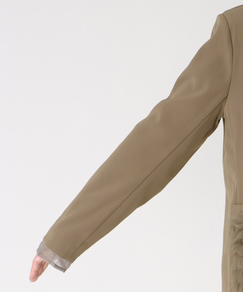 Three Four Time(スリーフォータイム)の「ポケットフリルジャケット(テーラードジャケット・レディース・ブラック/ブラウン・FREE)」の14枚目の写真