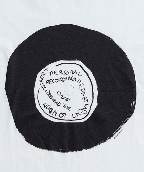 DO Original(ドー オリジナル)の「レコードTシャツ レディース(Tシャツ/カットソー・レディース・ホワイト・X-SMALL)」の4枚目の写真