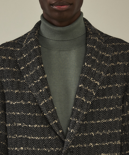 DESIGNWORKS（デザインワークス）の「ニットツイード イージージャケット（テーラードジャケット・メンズ・ネイビー/ブラック・46/48/50）」の14枚目の写真