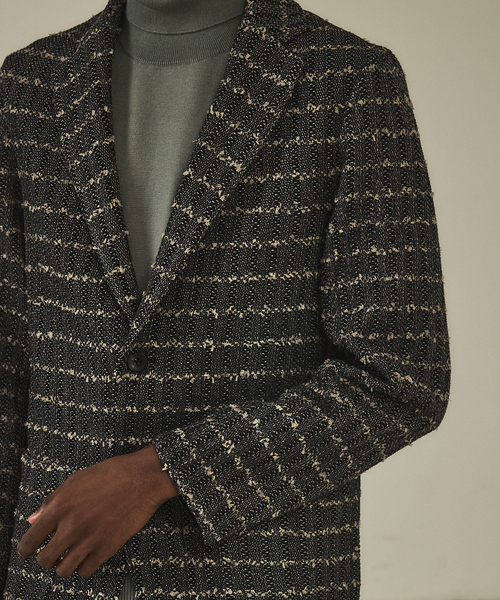 DESIGNWORKS（デザインワークス）の「ニットツイード イージージャケット（テーラードジャケット・メンズ・ネイビー/ブラック・46/48/50）」の15枚目の写真