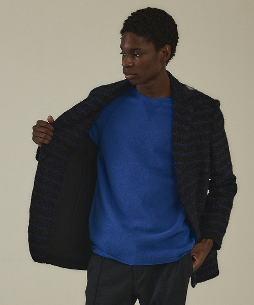 DESIGNWORKS（デザインワークス）の「ニットツイード イージージャケット（テーラードジャケット・メンズ・ネイビー/ブラック・46/48/50）」の9枚目の写真