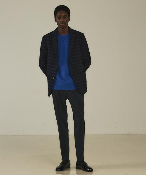 DESIGNWORKS（デザインワークス）の「ニットツイード イージージャケット（テーラードジャケット・メンズ・ネイビー/ブラック・46/48/50）」の10枚目の写真