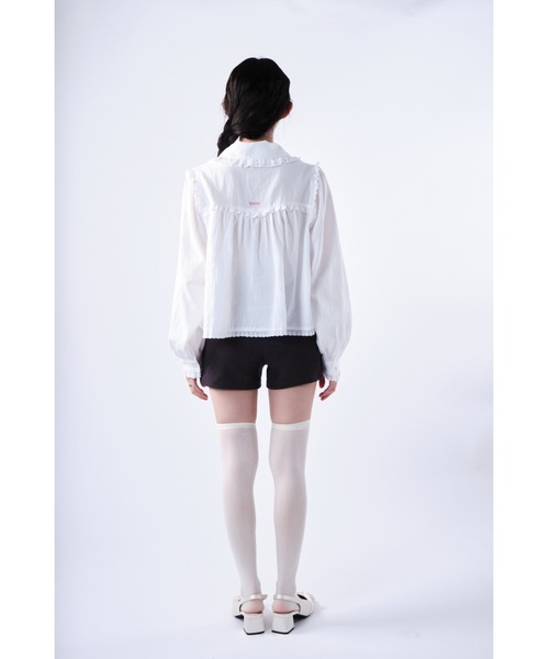 Smyeon(スミョン)の「Frill cotton blouse/フリルコットンブラウス(シャツ/ブラウス・レディース・ホワイト・FREE)」の12枚目の写真
