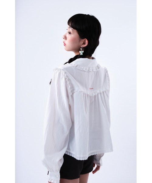 Smyeon(スミョン)の「Frill cotton blouse/フリルコットンブラウス(シャツ/ブラウス・レディース・ホワイト・FREE)」の8枚目の写真