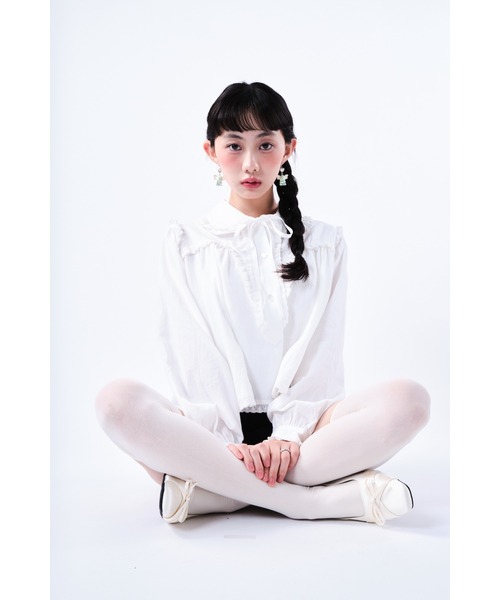 Smyeon(スミョン)の「Frill cotton blouse/フリルコットンブラウス(シャツ/ブラウス・レディース・ホワイト・FREE)」の13枚目の写真