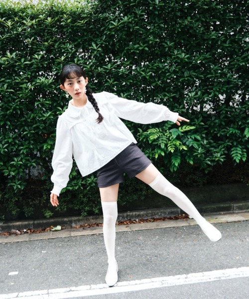 Smyeon(スミョン)の「Frill cotton blouse/フリルコットンブラウス(シャツ/ブラウス・レディース・ホワイト・FREE)」の21枚目の写真