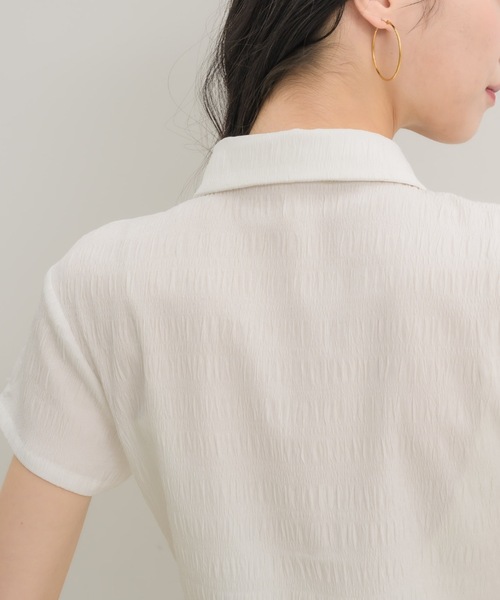 NEUNA(ヌナ)の「【ナチュラルに細見え◎】プリーツコンパクトブラウス(Tシャツ/カットソー・レディース・ライトブルー/オフホワイト・FREE)」の21枚目の写真