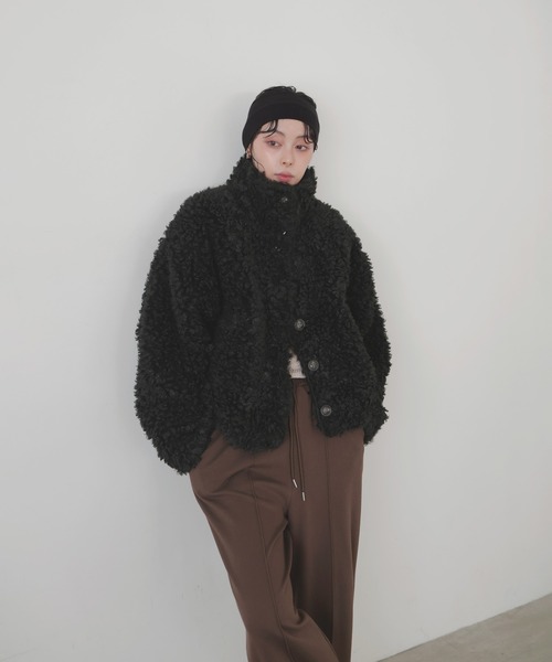 LIAN（リアン）の「プードルファーブルゾン（ブルゾン・レディース・ブラウン/ベージュ/アイボリー/ブラック・FREE）」の10枚目の写真