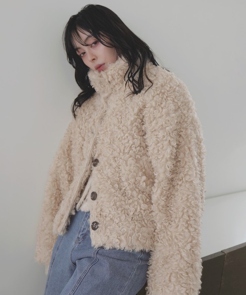 LIAN（リアン）の「プードルファーブルゾン（ブルゾン・レディース・ブラウン/ベージュ/アイボリー/ブラック・FREE）」の19枚目の写真