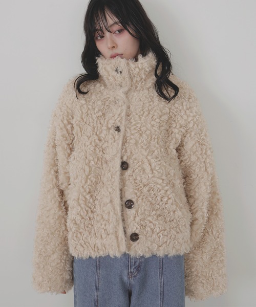 LIAN（リアン）の「プードルファーブルゾン（ブルゾン・レディース・ブラウン/ベージュ/アイボリー/ブラック・FREE）」の21枚目の写真