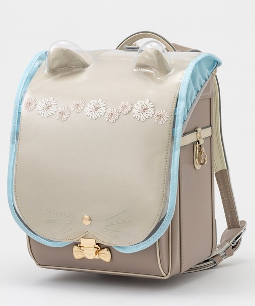 PAUL&JOE（ポールアンドジョー）の「PAUL & JOE(ポール & ジョー)クリザンテームチャトン専用クリアランドセルカバー（ランドセル・メンズ・ミント/ピンク/ライトグレー/ホワイト・ONE SIZE）」の4枚目の写真