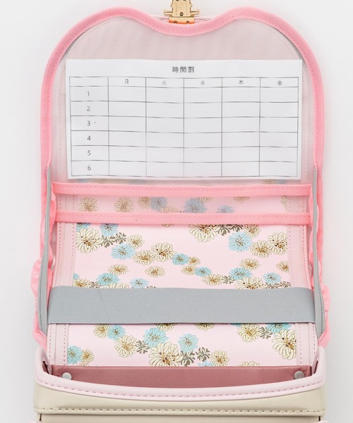 PAUL&JOE（ポールアンドジョー）の「PAUL & JOE(ポール & ジョー)クリザンテームチャトン専用クリアランドセルカバー（ランドセル・メンズ・ミント/ピンク/ライトグレー/ホワイト・ONE SIZE）」の7枚目の写真