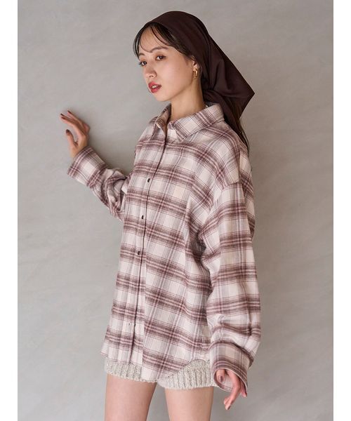 SNIDEL（スナイデル）の「オーバーサイズネルシャツ（シャツ/ブラウス・レディース・ブラック/ベージュ/ブルー・F）」の13枚目の写真