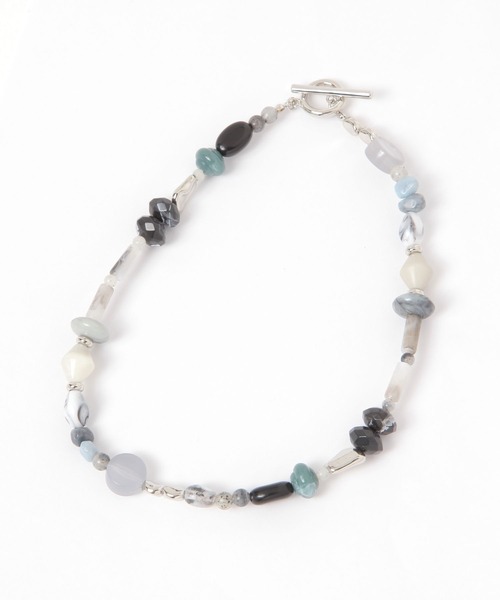 niko and...（ニコアンド）の「ランダムビーズネックレス（ネックレス・レディース・ブラウン/グレー・0）」の2枚目の写真