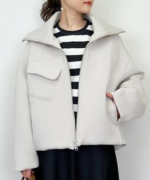 LUGIVA | リブ襟ダンボールブルゾン(ブルゾン)