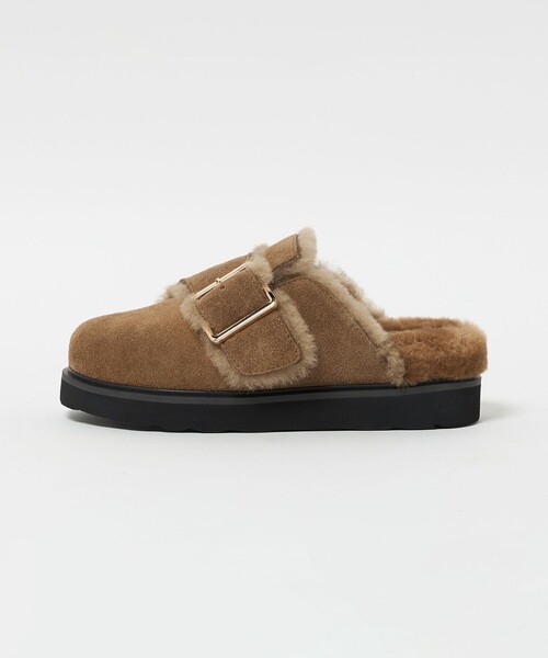 極美品　未使用級　モヒ　MOHI　スエード ビッグベルト ボストンシューズ　黒 極美品 未使用級 モヒ MOHI スエード ビッグベルト ボストンシューズ