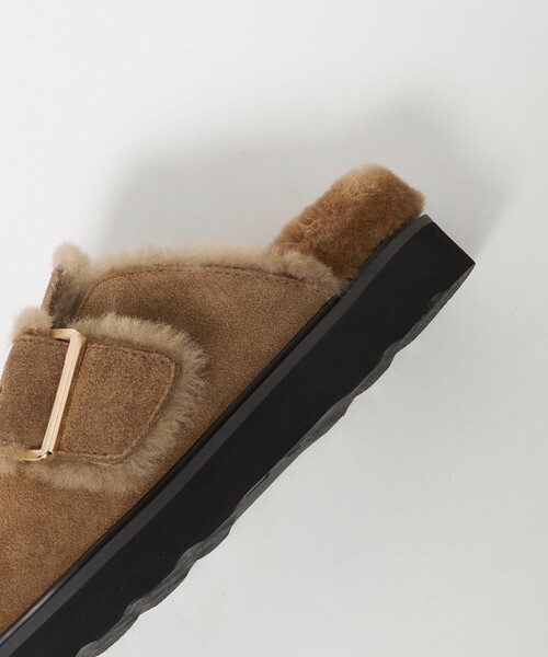 MOHI... モヒ　38 24cm サンダル　スエード　ブラウン　茶色 セール】＜MOHI＞スエード ビッグベルト ボストンサンダル