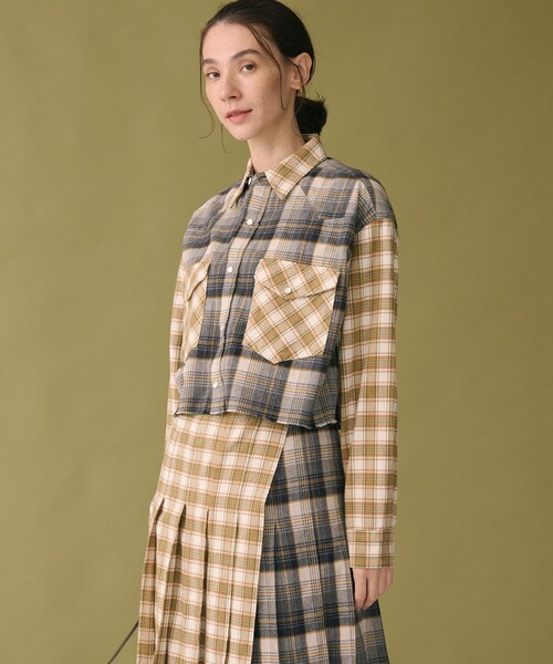 PENDLETON（ペンドルトン）の「＜PENDLETON×JANE SMITH×BEAUTY&YOUTH＞チェック シャツ（シャツ/ブラウス・レディース・グレー系/ベージュ・FREE）」の4枚目の写真