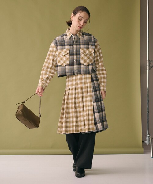 PENDLETON（ペンドルトン）の「＜PENDLETON×JANE SMITH×BEAUTY&YOUTH＞チェック シャツ（シャツ/ブラウス・レディース・グレー系/ベージュ・FREE）」の6枚目の写真