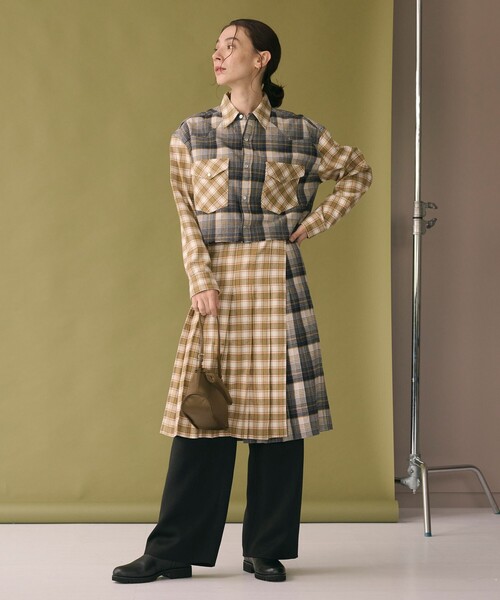 PENDLETON（ペンドルトン）の「＜PENDLETON×JANE SMITH×BEAUTY&YOUTH＞チェック シャツ（シャツ/ブラウス・レディース・グレー系/ベージュ・FREE）」の7枚目の写真