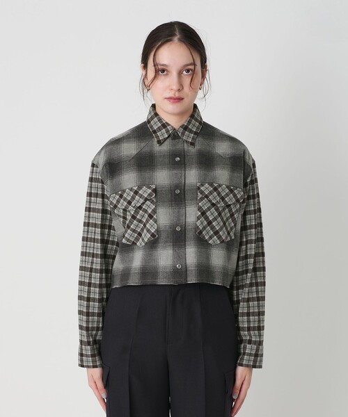 PENDLETON（ペンドルトン）の「＜PENDLETON×JANE SMITH×BEAUTY&YOUTH＞チェック シャツ（シャツ/ブラウス・レディース・グレー系/ベージュ・FREE）」の10枚目の写真