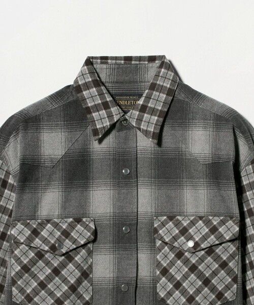 PENDLETON（ペンドルトン）の「＜PENDLETON×JANE SMITH×BEAUTY&YOUTH＞チェック シャツ（シャツ/ブラウス・レディース・グレー系/ベージュ・FREE）」の15枚目の写真