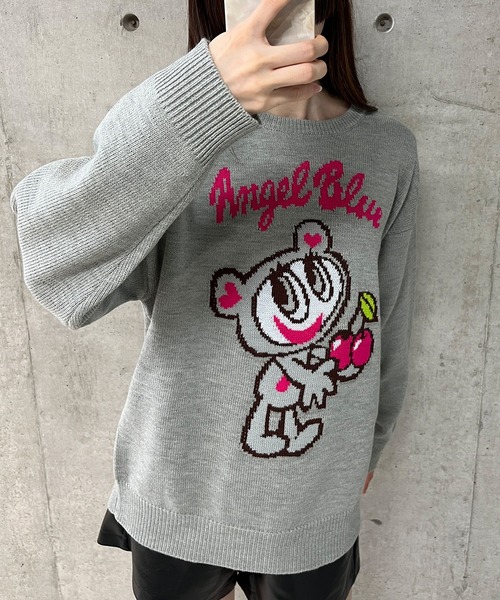 セール】ANGEL BLUEジャガードニット（ニット/セーター）｜GLAMOROUS