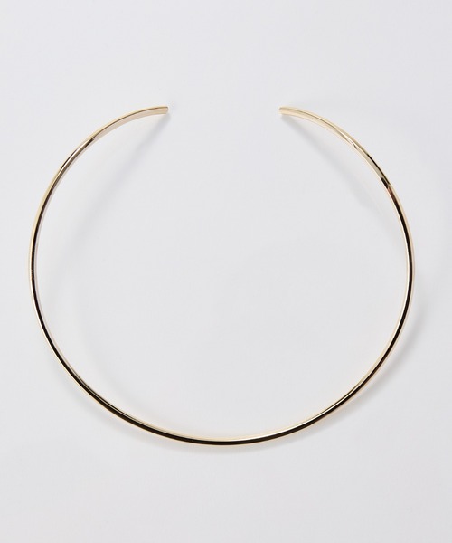 Phoebe（フィービィー）の「ルーセントラインチョーカー/ネックレス/ネックカフ/40cm（チョーカー・レディース・シルバー/イエローゴールド・FREE）」の6枚目の写真