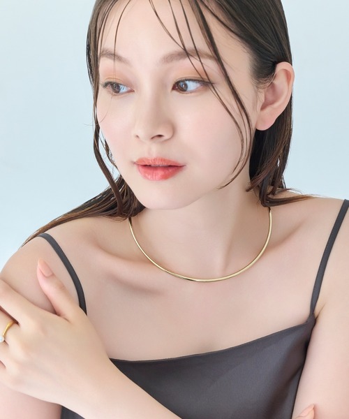 Phoebe（フィービィー）の「ルーセントラインチョーカー/ネックレス/ネックカフ/40cm（チョーカー・レディース・シルバー/イエローゴールド・FREE）」の17枚目の写真