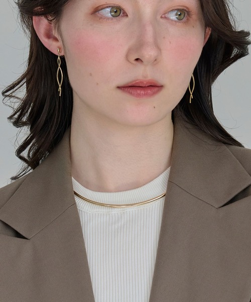 Phoebe（フィービィー）の「ルーセントラインチョーカー/ネックレス/ネックカフ/40cm（チョーカー・レディース・シルバー/イエローゴールド・FREE）」の16枚目の写真