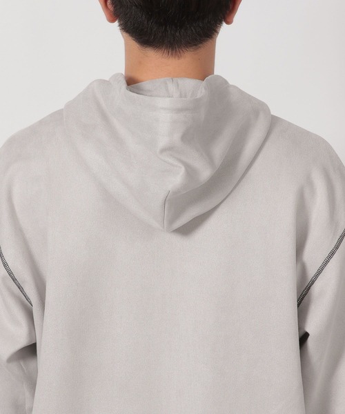 LAKOLE（ラコレ）の「※ステッチスエードZIPパーカー / 587065（パーカー・メンズ・チャコール/ライトグレー/ブルー・MEDIUM/LARGE）」の20枚目の写真