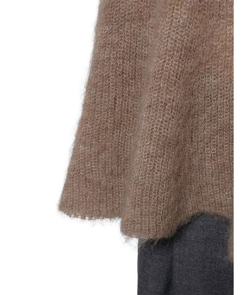 Mila Owen(ミラオーウェン)の「モヘア混タックスリーブペプラムニットプルオーバー(ニット/セーター・レディース・イエロー/モカ/アイボリー・0/1)」の11枚目の写真