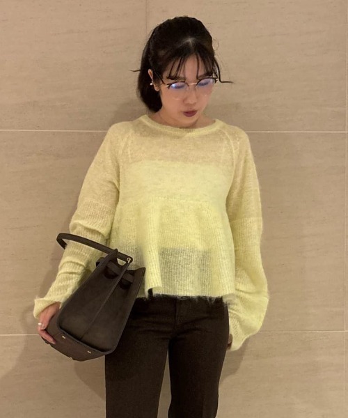 定価71500円タグ付き domelle タック ニット プルオーバー タグ付き domelle タック ニット プルオーバー