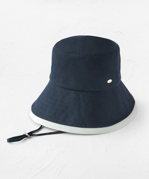 TOCCA(トッカ)の「TRIM RIBBON BUCKET HAT コットン バケットハット(ハット・レディース・ベージュ系/ネイビー系/ブラック系・F)」の3枚目の写真