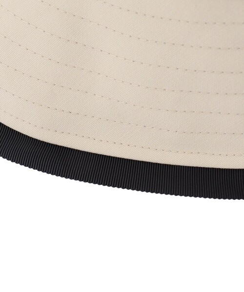 TOCCA(トッカ)の「TRIM RIBBON BUCKET HAT コットン バケットハット(ハット・レディース・ベージュ系/ネイビー系/ブラック系・F)」の8枚目の写真