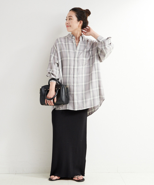 手洗い可 / フェザーチェックナーディーBDシャツ（シャツ/ブラウス