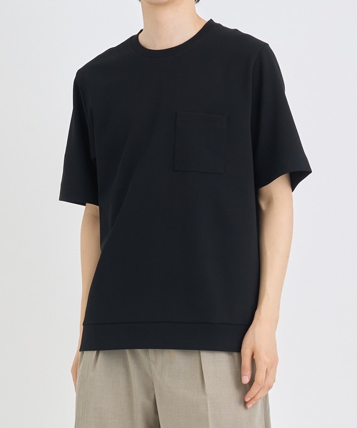 IRENISA(イレニサ)の「【irenisa/イレニサ】別注 RIB SHORT-SLEEVED POCKET T-SHIRT(Tシャツ/カットソー・メンズ・ホワイト/ブラック/グリーン・3/4)」の3枚目の写真