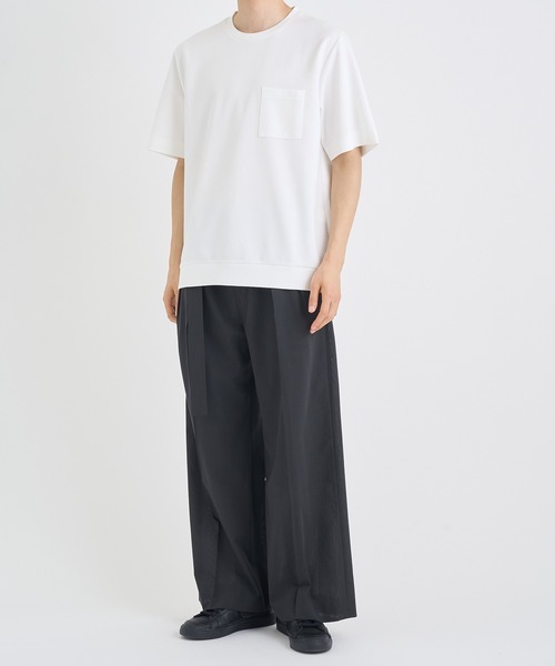 IRENISA(イレニサ)の「【irenisa/イレニサ】別注 RIB SHORT-SLEEVED POCKET T-SHIRT(Tシャツ/カットソー・メンズ・ホワイト/ブラック/グリーン・3/4)」の14枚目の写真