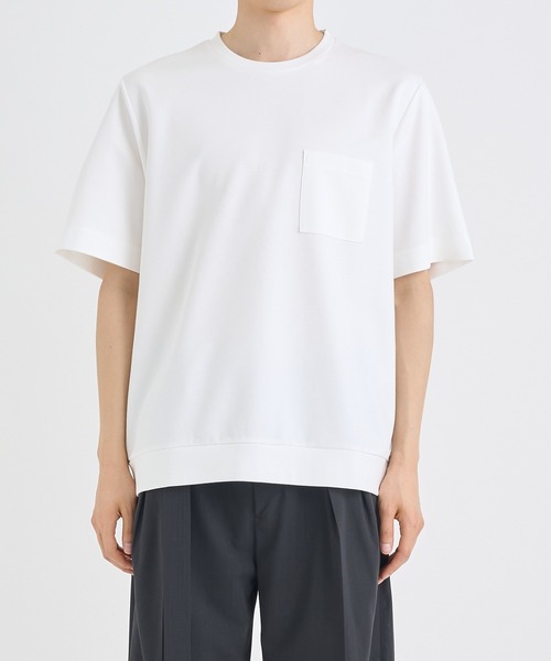IRENISA(イレニサ)の「【irenisa/イレニサ】別注 RIB SHORT-SLEEVED POCKET T-SHIRT(Tシャツ/カットソー・メンズ・ホワイト/ブラック/グリーン・3/4)」の13枚目の写真