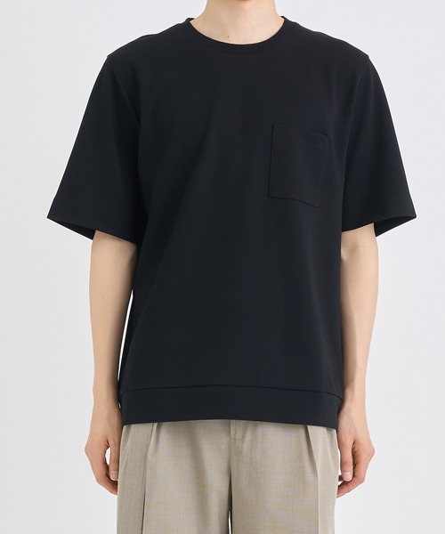 IRENISA(イレニサ)の「【irenisa/イレニサ】別注 RIB SHORT-SLEEVED POCKET T-SHIRT(Tシャツ/カットソー・メンズ・ホワイト/ブラック/グリーン・3/4)」の4枚目の写真