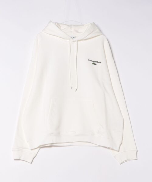 LACOSTE(ラコステ)の「《LACOSTE》SH5947(パーカー・メンズ・ホワイト/ブラック・5/4/6)」の1枚目の写真