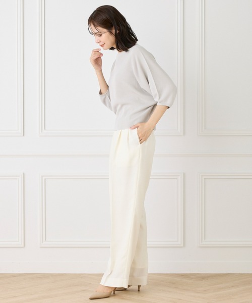 INED(イネド)の「ドルマンスリーブニット《Cuoo》(ニット/セーター・レディース・グレー/ブラック/カーキ/イエロー・9号)」の11枚目の写真